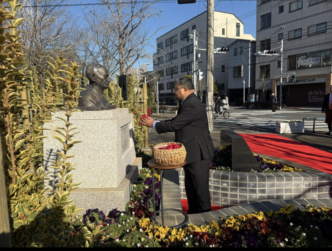 Mahatma Gandhi in Japan on Martyrs Day