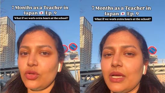 Indian teacher working in Japan