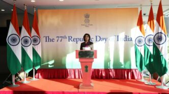 Ms. Nagma M. Mallick celebrates 77th Republic Day Embassy of India in Tokyo