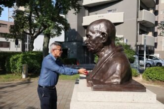 Indian Defence Minister Pays Tribute at Hiroshima Peace Memorial
